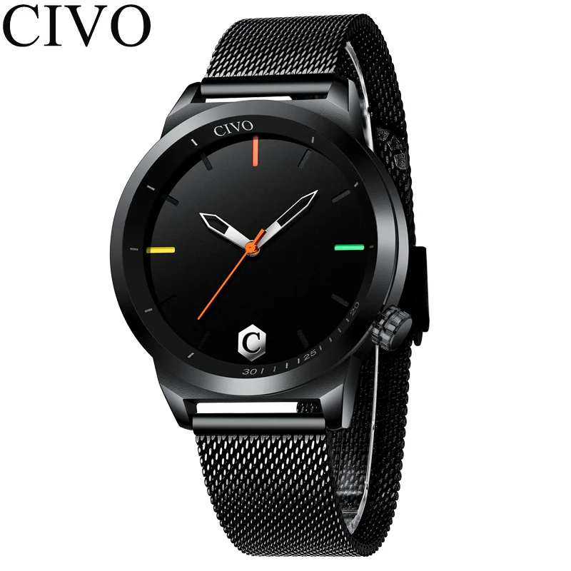 Reloj De Hombre 2019 CIVO мужские спортивные часы люксовый бренд кварцевые наручные