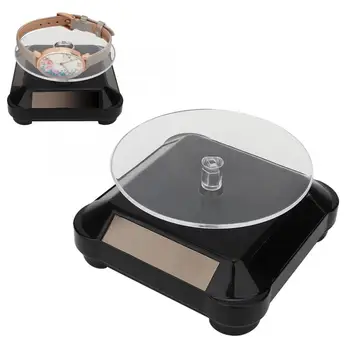 

Multi-Function Solar Energy Rotating Jewelry Display Electric Display Turntable for Jewelry Watch Promotion Modeldisplay Stand