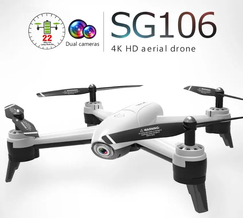 

SG106 WiFi FPV RC Drone 4K Camera Optical Flow 1080P HD Dual Camera Aerial Video RC Quadcopter Aircraft Quadrocopter Toys Kid