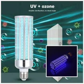 

50W E27 UV Germicidal Lamp Bulbs LED Smart Timing UVC Disinfection Ozone Bulb Light Household Ultraviolet Sterilizer Lamp