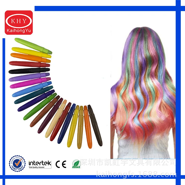Keihin Сделай Сам красящая палочка для волос 12 цветов моющаяся вращающаяся ran fa bi профессиональная настраиваемая Экологически чистая вечерние макияж