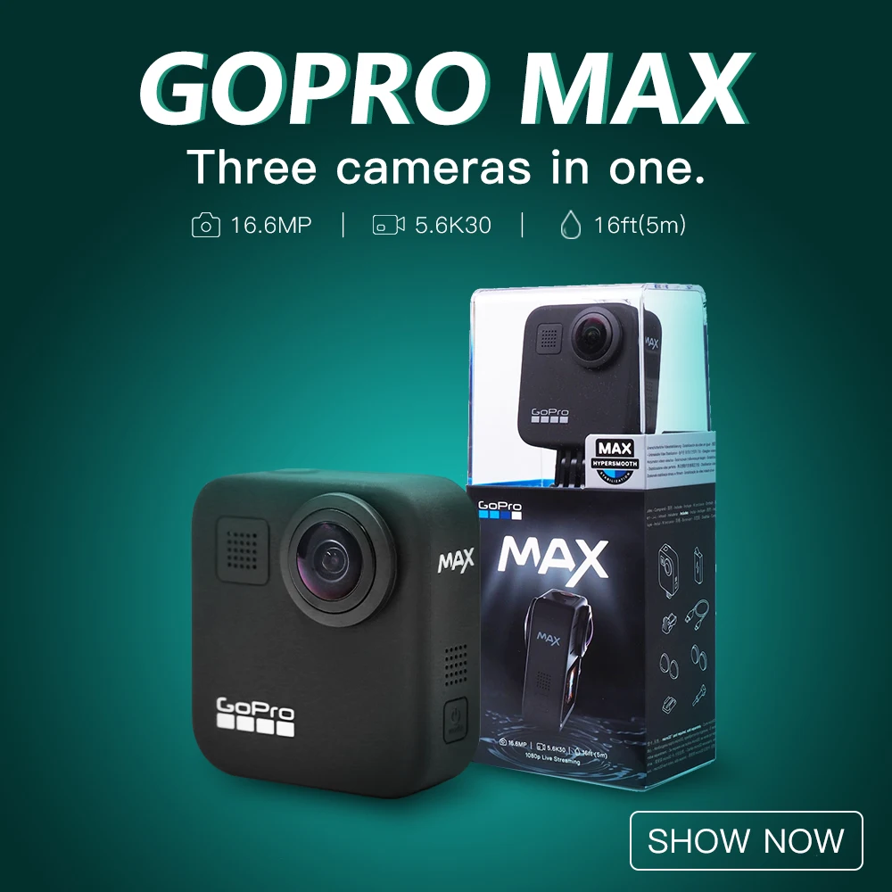 Экшн Камера Gopro MAX 360 уличная спортивная водонепроницаемая камера прямая