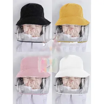 

Children's cotton protective Face fisherman hat high permeability PET film anti-fog anti-foam anti-epidemic sunscreen