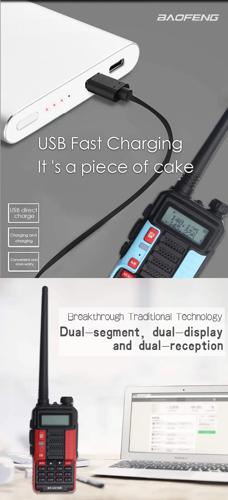Baofeng Walkie talkie 30km two way radio Baofeng UV 10R