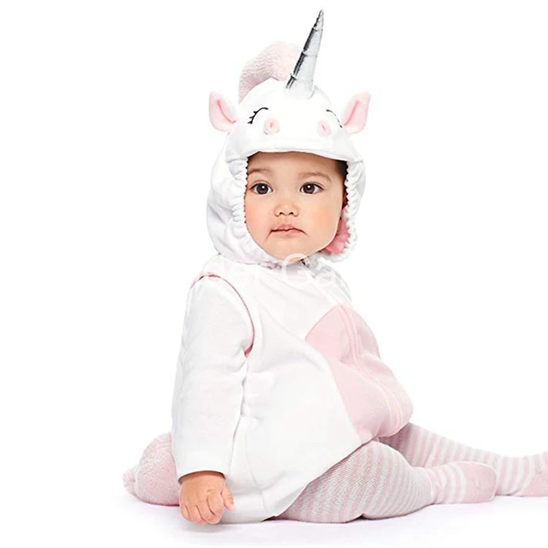 

Wonder Garden Infant Toddlers Baby Girl Unicorn Halloween Cosplay Pink Costumes Christmas Purim Holiday Jumpsuit