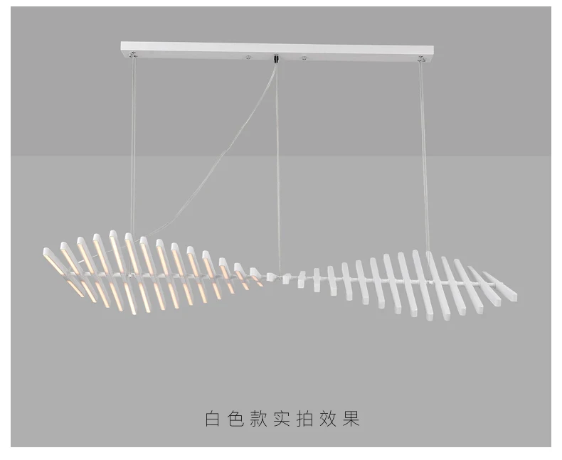 Современный светодиодный светильник-люстра, скандинавские черные/белые офисные подвесные лампы, подвесные светильники для гостиной, дома, столовой, бара