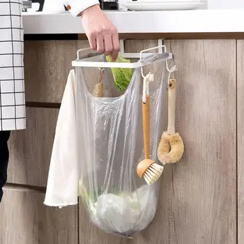

Garbage Bag Holder Plastic Bracket Stand Rack Kitchen Trash Storage Hanger Kitchen Trash Rack Kitchen Accessories