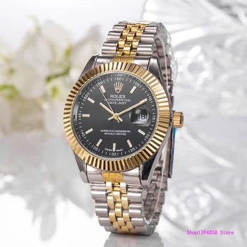 

Rolex- Women Men's Quartz Watch fashion Gift gold Casual Waterproof watches 1552 Orders