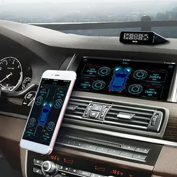 

Vehemo TPMS 4PCS Sensor Tire Pressure Monitoring System Tire Pressure Alarm Mobile APP Tire Pressure Monitoring Car Auto 2020