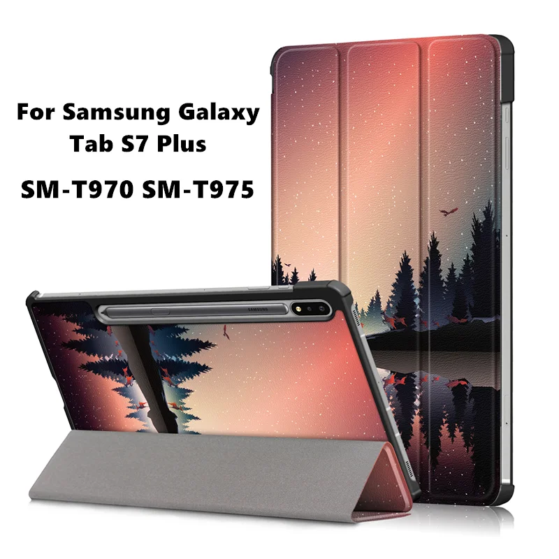 Для Samsung Galaxy Tab S7 Plus 12 4 дюйма Женский умный чехол защитный для планшета дюйма|Чехлы