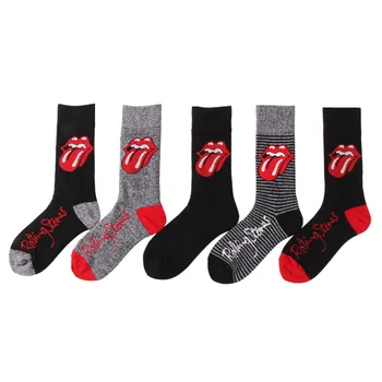 

Harajuku Hip Hop Cartoon Men Socks Unisex Funny Tongue Printed Combed Cotton Trendy Tide Creative Skateboard Happy Socks