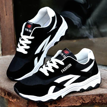 

Spring men's shoes summer breathable lace-up sneakers travel running walking canvas shoes spor ayakkabi erkek MM-129