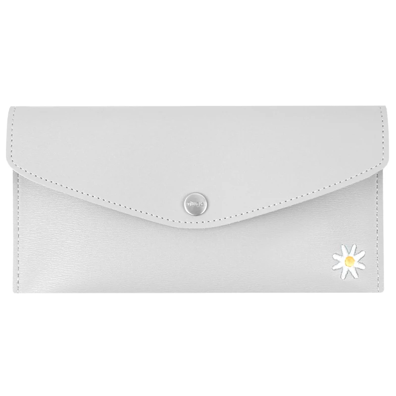 Fog Color Daisy Пеналы высокого качества PU вместительная ручка сумка, школьные принадлежности канцелярский подарок Пенал школьный милый школьный пенал инструменты - Цвет: Fog Color Daisy