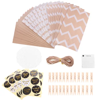 

1 Set Baking Sticker Gift Hanging Tag Party Gift Packing Bag for Baking DIY Home Party