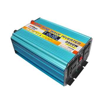 

Pure Sine wave Power inverter input Universal DC12V 24V (10V to 32V) output AC 240V 220V 110V 2000W 3000W Converter LCD Display