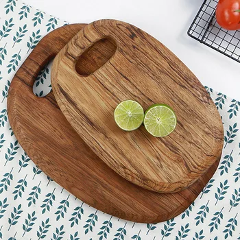 

1Pc Chopping Board Wood Cutting Board Large Cheese Board Wooden Sushi Pizza Bread Serving Board Wood Tray Kitchen Accessories