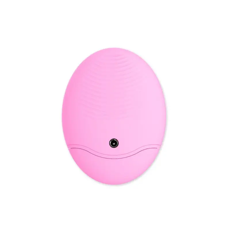 Facial Cleansing Brush Sonic Face Cleanser and Massager Scrubber Silicone Vibrating Waterproof Exfoliating Brush F42B - Цвет: pink