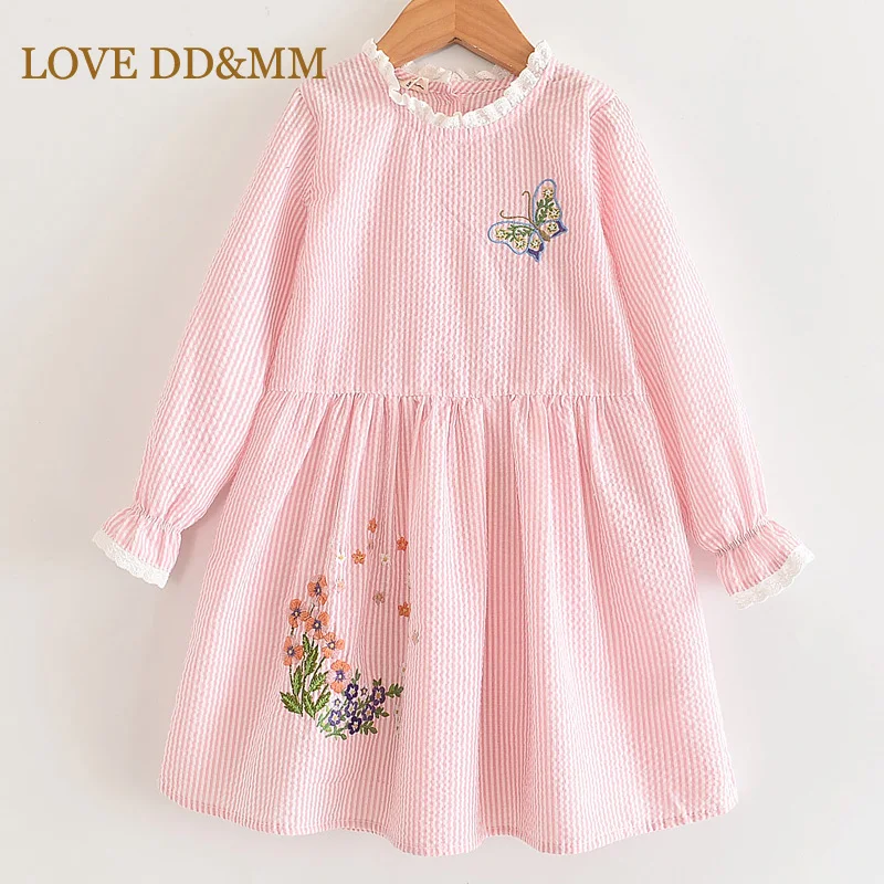Платья для девочек с надписью LOVE DD &amp MM Новинка 2020 года милые детские платья