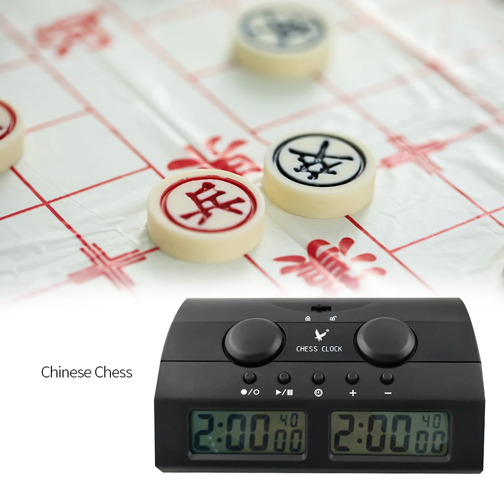 

Chess Clock Professional Multifunctional Digital Chess Timer Count Up Down Timer Game Timer with Bouns and Delay