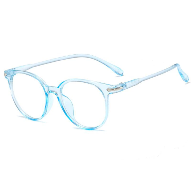 Transparent Tea Vintage Women Short-sight Eyeglasses KY959 Big Frame Oval Prescription Spectacles Diopter 0 -50 -100 To -600 6