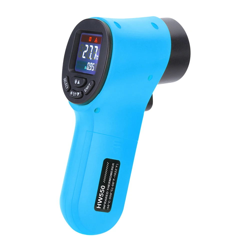 Ir Laser Temperature Sensor Gun Humidity Meter Pyrometer Infrared Thermometer Thermometer