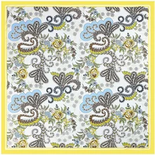 

New Design Spring Summer Square Scarves For Women Fashion Women Print Chain Twill Silk Scarf Luxury Brand Shawl Bandana