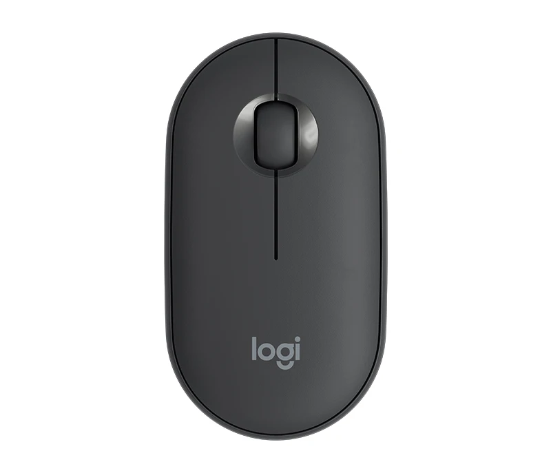 Black PEBBLE Оригинальная PEBBLE беспроводная bluetooth мышь с двойным подключением Беспроводная Бесшумная мышь для ноутбука ПК - Цвет: Black PEBBLE