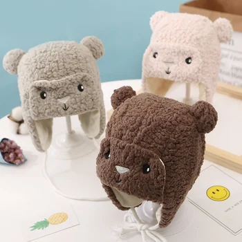 

2019 Cute Newborn Baby Girls Boys Cotto Hat Cap Cartoon Pattern Thicken Hats Casual Cap Soft Hair Accessories Costume