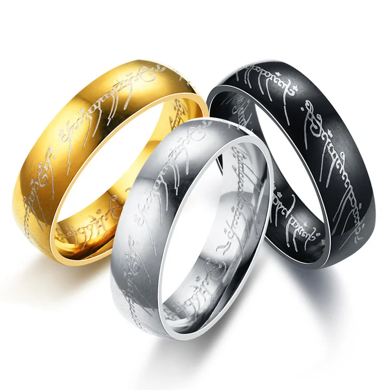 Мужское кольцо шириной 6 мм из нержавеющей стали | Украшения и аксессуары
