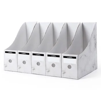 

5pcs/set Document Magazine Desk Organiser File Holder Stationery Simple Office Foldable Storage Box Rack Pencil Paper