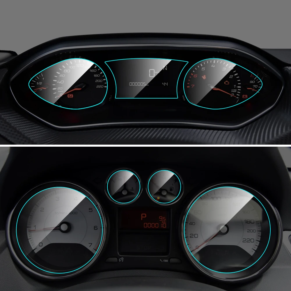 

Car Instrument Panel Screen Protector TPU Film for Peugeot 308 Interior Dashboard Membrane Protective Film Auto Car Accessories