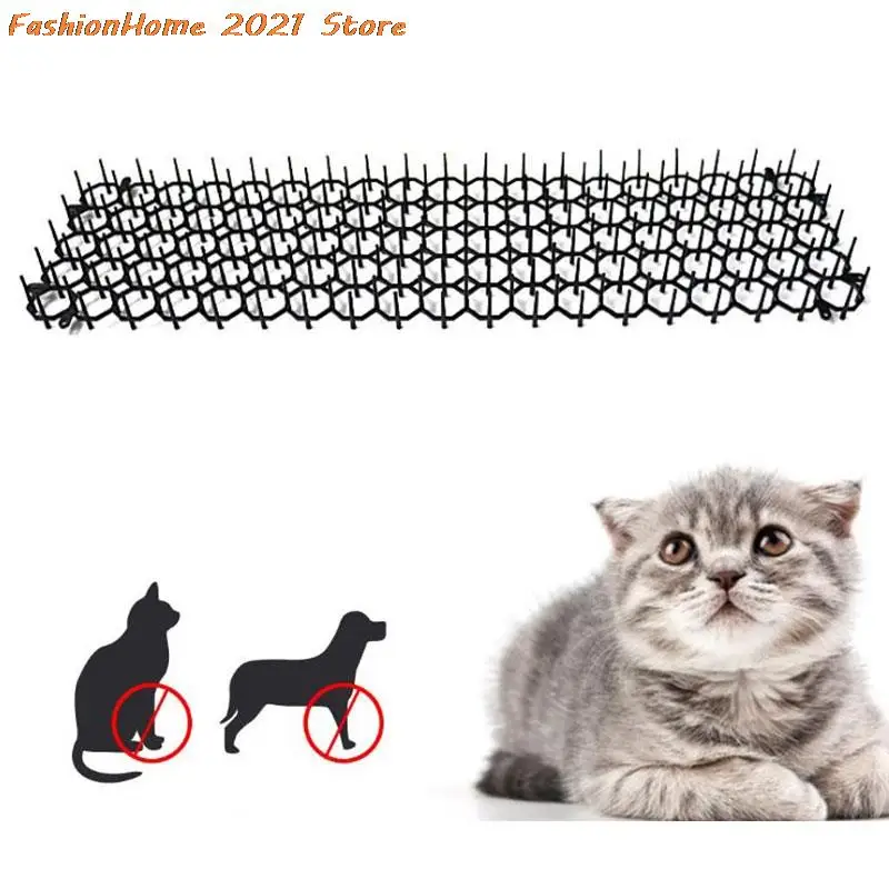 

1Pc Plastic Garden Prickle Strip Dig Stop Cat Repellent Deterrent Mat Spike Portable Anti-Cat Dog Home Outdoor Garden Supplies