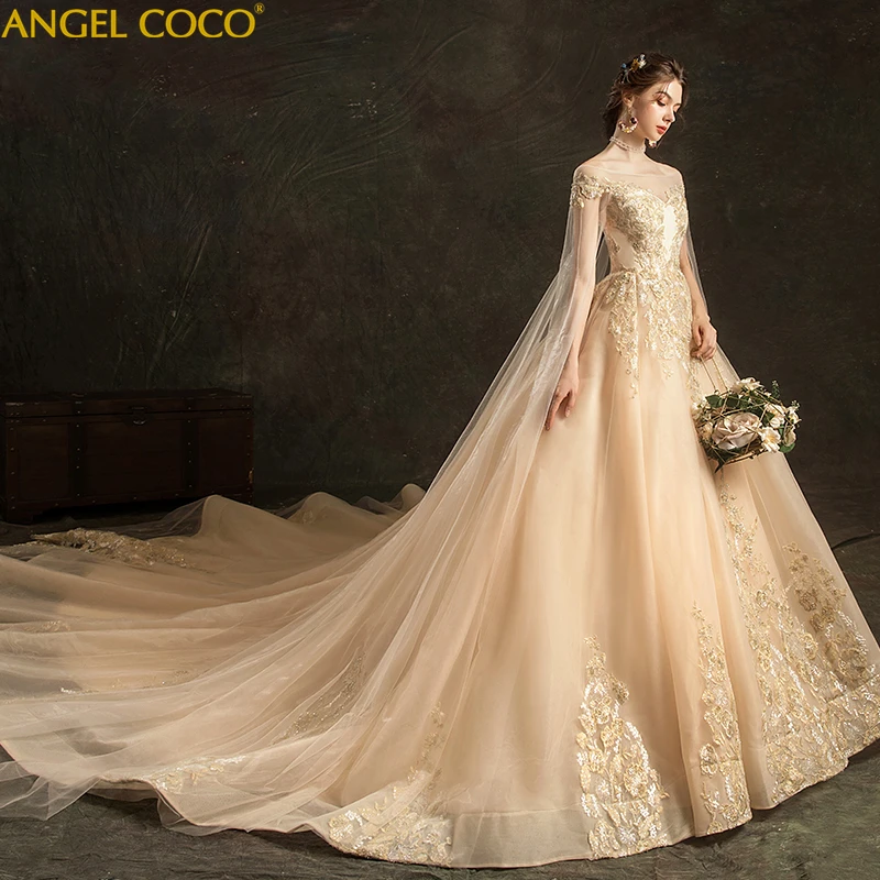 

2019 New French Style Maternity Dresses Romantic Champagne Lace Sleeveless Handmade Beading Long Tail Pregnancy Dress Wedding