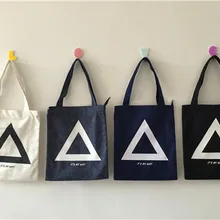 Fashion Harajuku Fashion Origional Geometric Pattern Environmentally Friendly Triangular Circle Shopping Bag One Shoulder C