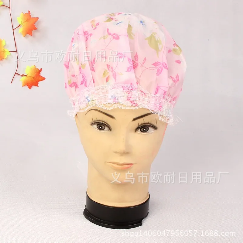 Supply Single Pack Umbrella Shower Cap Lace Shower Cap Environmentally Friendly Shower Cap Printed Shower Cap