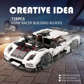

728PCS Technic Super Car model Building Blocks Bricks sports Vehicle The Racing car Educational Toys Boy Present Kids Toys