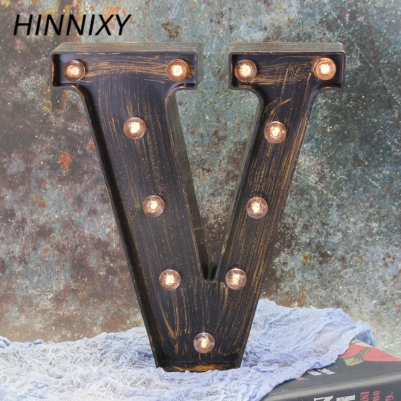 Hinnixy A R настенный светодиодный светильник в стиле ретро с буквами промышленный