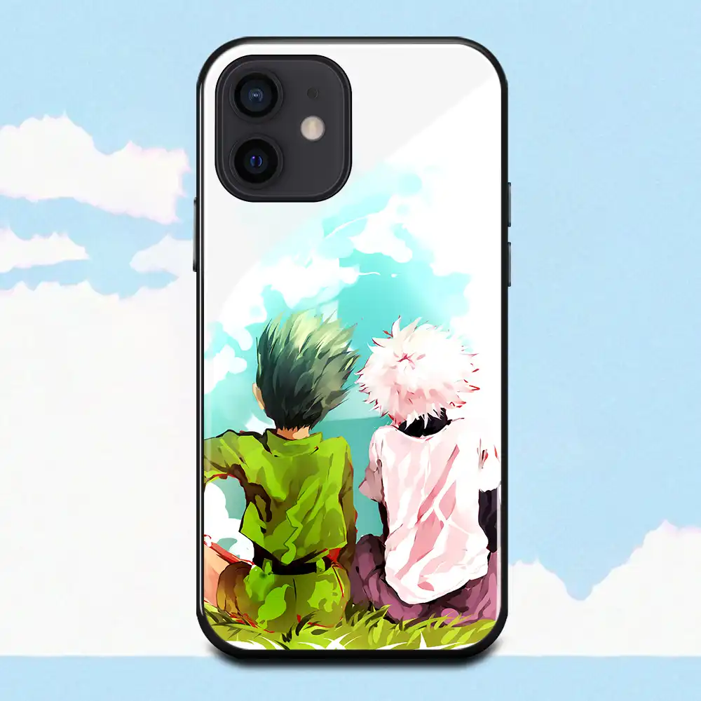 ハンター ハンターfreecssアニメiphone6ため6s 7 8プラス11 12ミニ12promax Xs Xr Se2キルアzoldyck強化ガラスケース 電話用緩衝材 Aliexpress