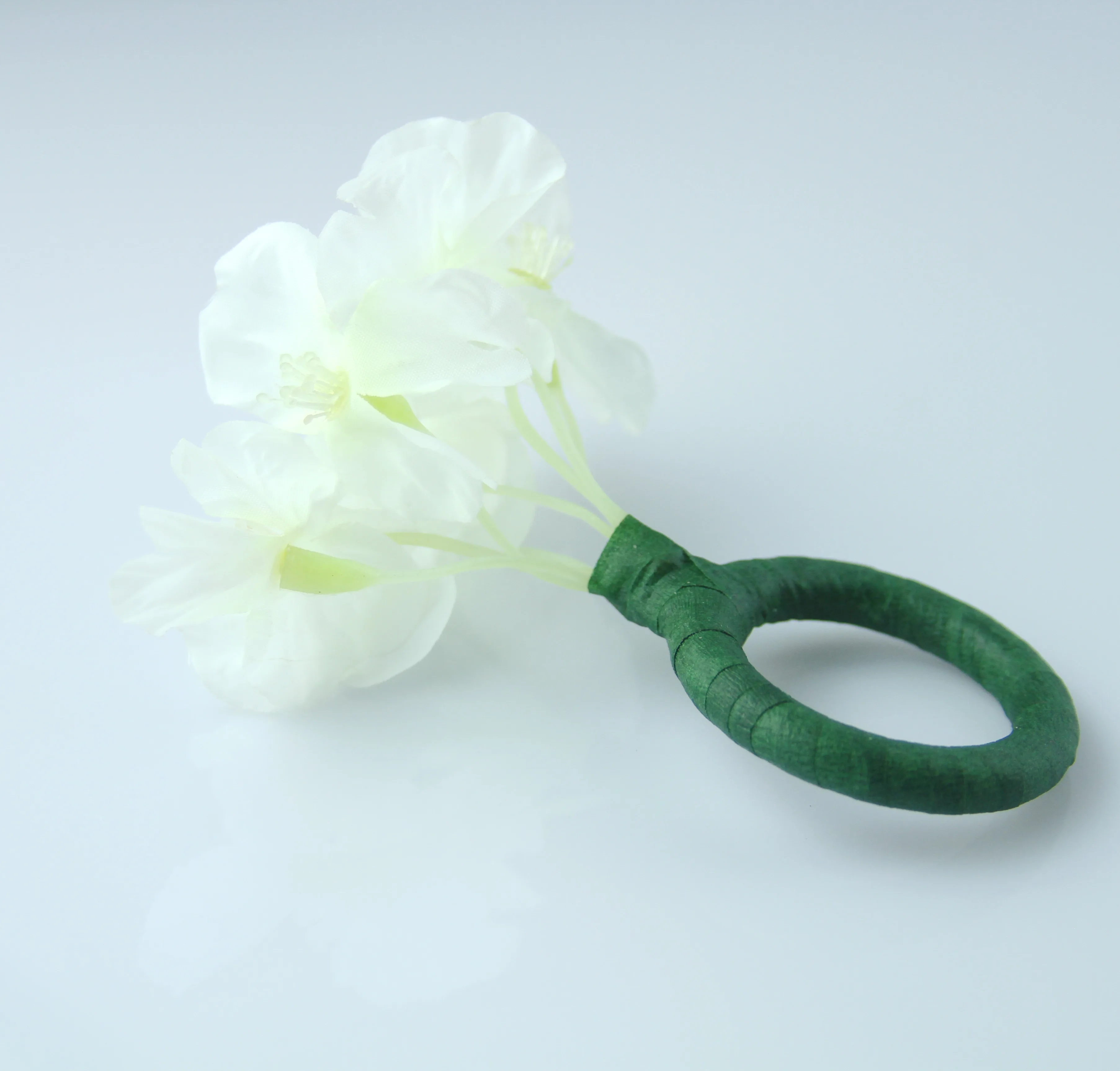 

Free Shipping Silk Flower Napkin Ring Wedding Decoration different colors,Cheap 12Pcs