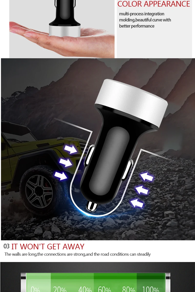 12V автомобильный прикуриватель Зарядное устройство авто USB QC 3,0 Быстрая зарядка Универсальный телефон C PD Тип круглый кабель для зарядки Порты и разъёмы Мощность адаптер Аксессуары