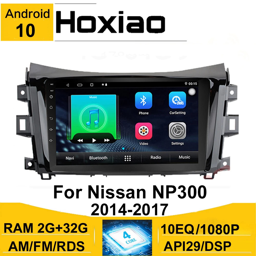 TypeBuilt para Nissan Navara NP300 2016-2018 Android 8.1 2 DIN Car Stereo Quad Core GPS De Navegación Radio Auto Am FM RDS Mirror Link Control De Volante BT Manos Libres