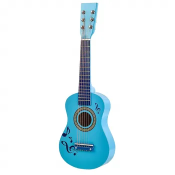 

23 Inches Children Baby Beginner Beginner Early Childhood Educational Toy Wooden Small Guitar Steel Wire Six xian fa Sound Toy