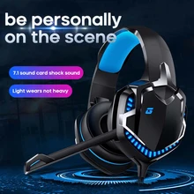 The New N20 Professional Wired Headset for Computer PS4 Gaming Headphones Adjustable Bass Stereo PC Wired Headset With Mic Gifts