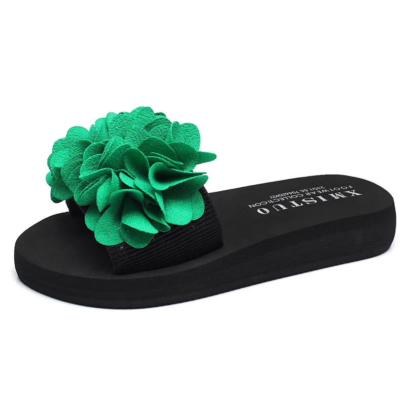 ladies green sandals