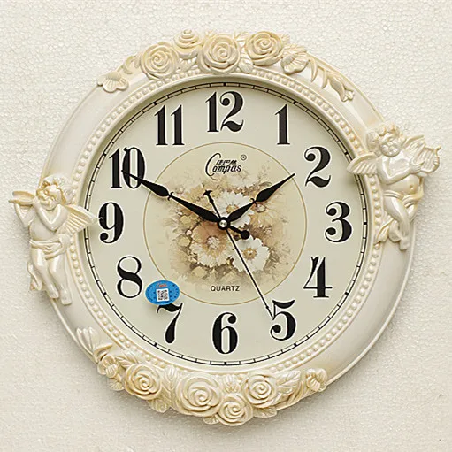 Большие европейские настенные 3d часы винтажные современные потертые шикарные