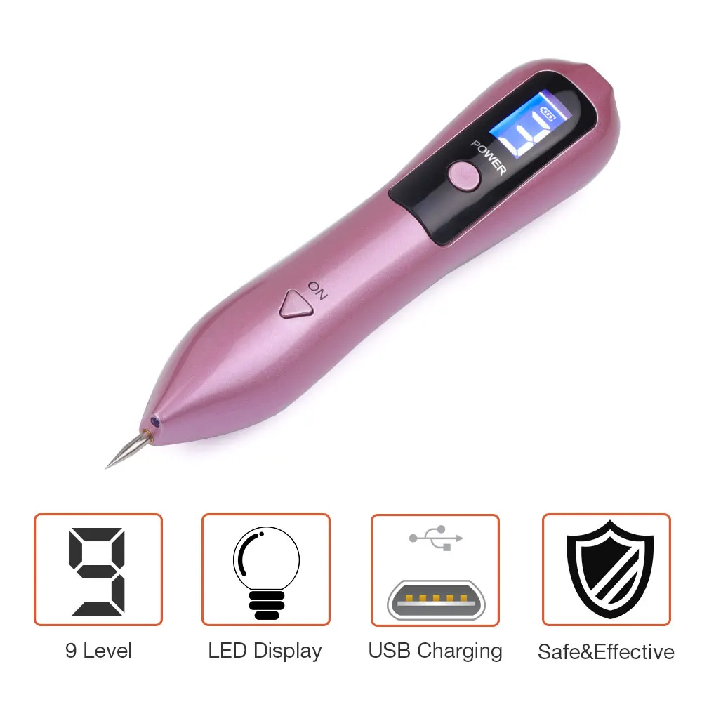 ЖК-плазменная ручка, светодиодный лазерный прибор для удаления молей, уход за кожей лица, удаление веснушек, бородавок, удаление темных пятен