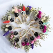 Сухой цветок мини Букет Искусственный кристалл трава на День Святого Валентина подарок декор DIY для девочек сушеные цветы фотография Опора корейский