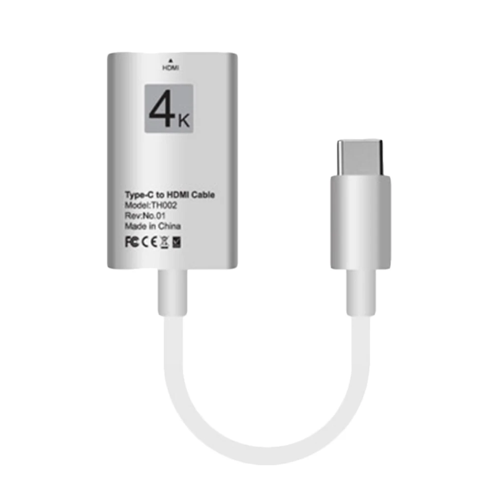 Белый USB-C type-C 3,1-HDMI 4K* 2K HDTV адаптер для samsung Galaxy S9 MacBook type-C 3,1-HDMI Usb-c адаптер - Цвет: Белый