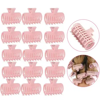 

Hair Diffuser For Curly Hair 15Pcs/Set Curler Clip Hair Roller Fixing Clamp Holding Section Claw Hairdressing Tool Curly Hair