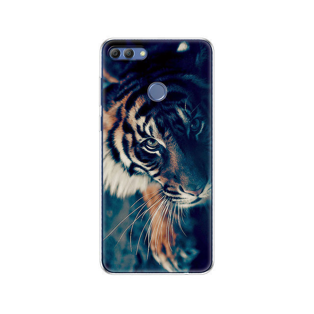 Huawei P Smart 2018  phone case protective 7S soft tpu silicone back cover 360 full protection printed transparent coating